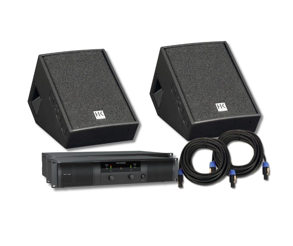 Pack Système de sonorisation 800 W avec ampli de puissance