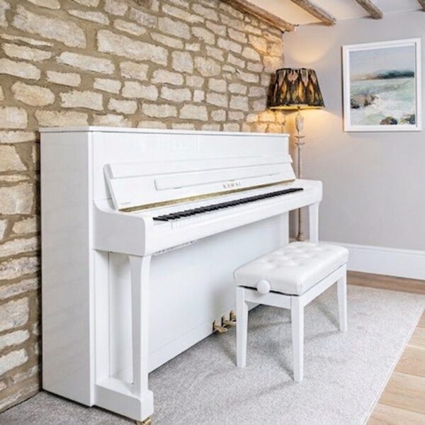 Kawai K-200 W / Piano droit acoustique Blanc