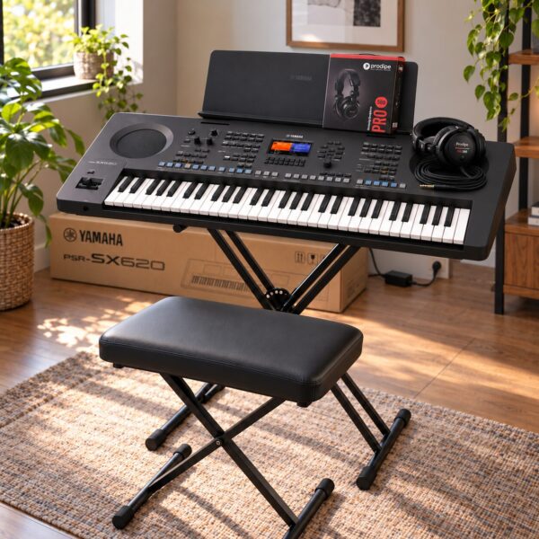 Pack Yamaha PSR SX620 / Clavier + Banquette + Casque +Support